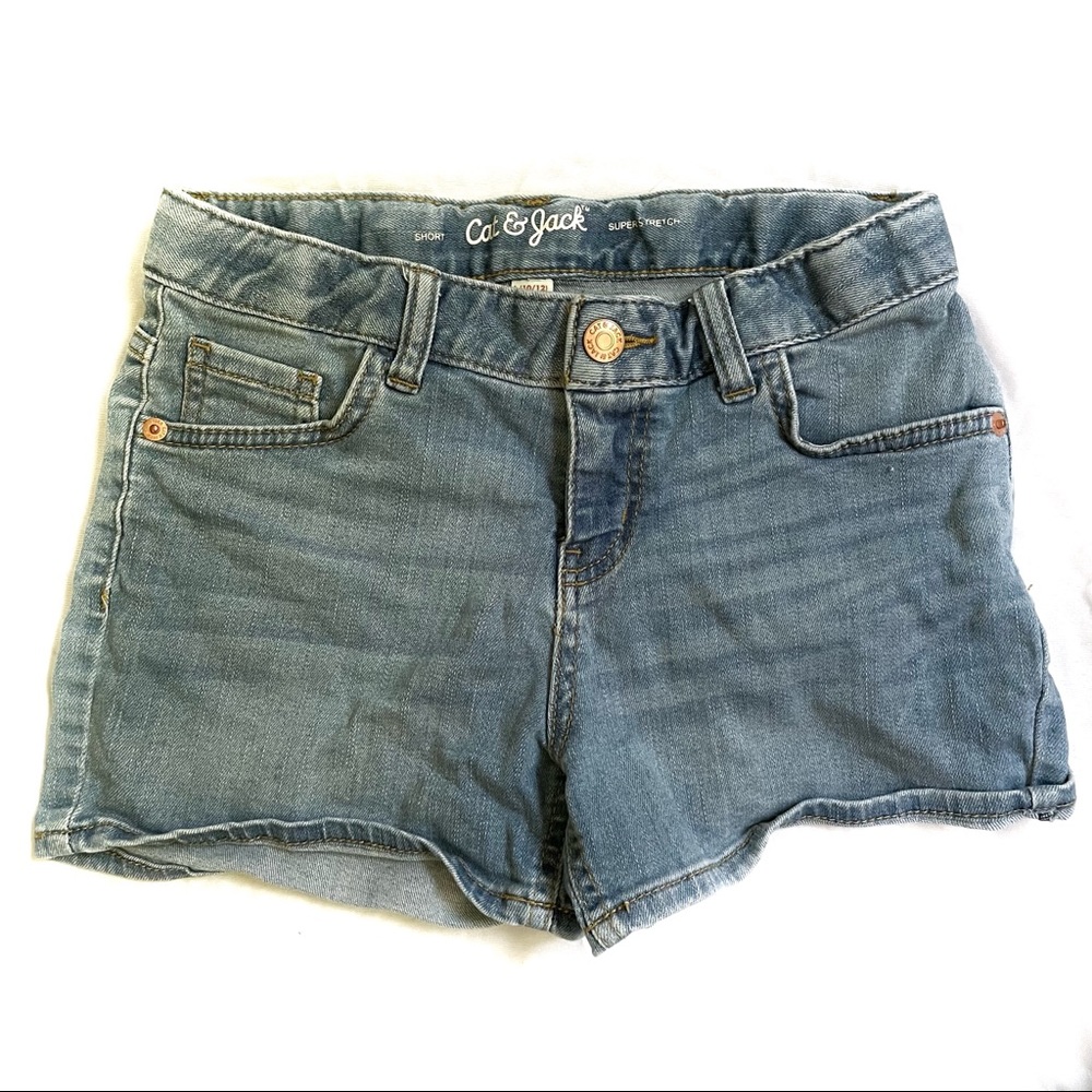 cute girls 10-12 medium cat and jack super stretch shorts